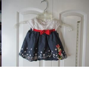 Disney Baby Minnie Mouse White and Blue Dress